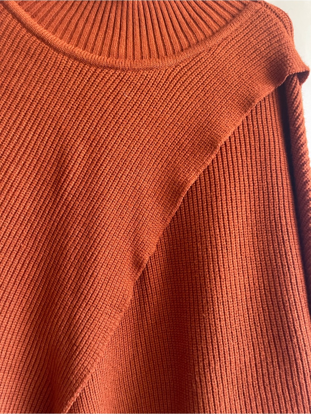 Elan Rust Ribbed Turtleneck Sweater - Picture 5 of 6